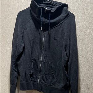 Nike Charcoal Zip-Up Hoodie